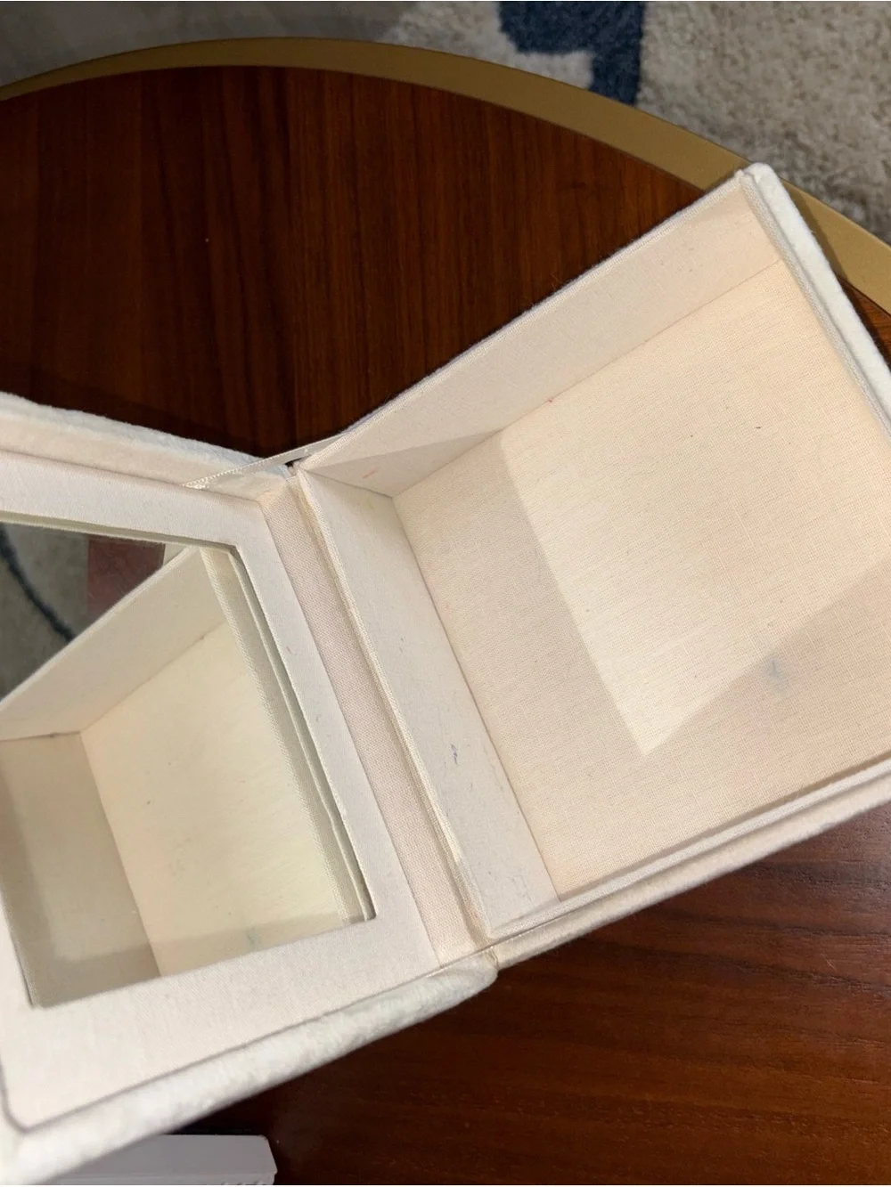 Disney Pottery Barn Kids Beaded Princess Jewelry Box- Gold and Cream Accents